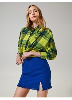 Sinsay - Spódnica mini z wełną - Niebieski ze sklepu Sinsay w kategorii Spódnice - zdjęcie 144716438