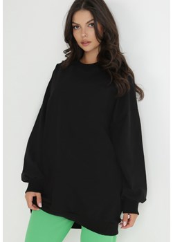 Czarna Bluza Oversize Penae ze sklepu Born2be Odzież w kategorii Bluzy damskie - zdjęcie 144728058
