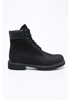 Timberland trapery zamszowe 6&quot; Premium Boot męskie kolor czarny TB0100730011 ze sklepu ANSWEAR.com w kategorii Buty zimowe męskie - zdjęcie 144730397