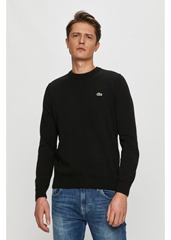 Lacoste sweter bawełniany kolor czarny lekki ze sklepu ANSWEAR.com w kategorii Swetry męskie - zdjęcie 144731896