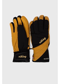 Viking rękawiczki Aurin Ski damskie kolor żółty 113/22/1550 ze sklepu ANSWEAR.com w kategorii Rękawiczki damskie - zdjęcie 144737016