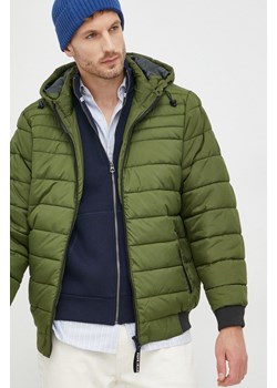 Pepe Jeans kurtka męska kolor zielony zimowa ze sklepu ANSWEAR.com w kategorii Kurtki męskie - zdjęcie 144750395