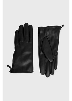 Trussardi rękawiczki damskie kolor czarny ze sklepu ANSWEAR.com w kategorii Rękawiczki damskie - zdjęcie 144757037