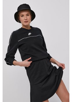 Nike Sportswear Bluza damska kolor czarny gładka ze sklepu ANSWEAR.com w kategorii Bluzy damskie - zdjęcie 144767105