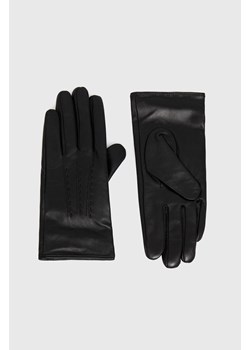 Answear Lab Rękawiczki skórzane damskie kolor czarny ze sklepu ANSWEAR.com w kategorii Rękawiczki damskie - zdjęcie 144775875