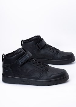 Sneakersy unisex czarne Puma Rebound MID Strap WTR ze sklepu Sneaker Peeker w kategorii Buty sportowe męskie - zdjęcie 144802615