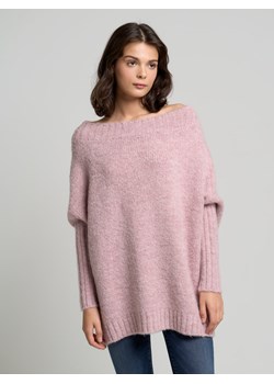 Sweter damski oversize różowy Mayamiko 601 ze sklepu Big Star w kategorii Swetry damskie - zdjęcie 144810716