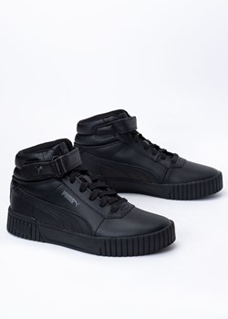 Sneakersy damskie czarne Puma Carina 2.0 MID ze sklepu Sneaker Peeker w kategorii Buty sportowe damskie - zdjęcie 144849235