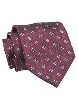 Klasyczny, Szeroki Krawat Męski CHATTIER - Czerwień w Grochy KRCH1318 ze sklepu JegoSzafa.pl w kategorii Krawaty - zdjęcie 144928208