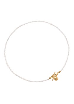 Naszyjnik z pereł małych nieregularnych z muszlą pozłacany : Kruszec - Srebro 925 pokryte 24K złotem ze sklepu Coriss w kategorii Naszyjniki - zdjęcie 144937486