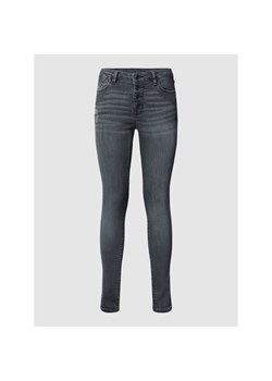 Jeansy o kroju skinny fit z efektem znoszenia ze sklepu Peek&Cloppenburg  w kategorii Jeansy damskie - zdjęcie 144976367