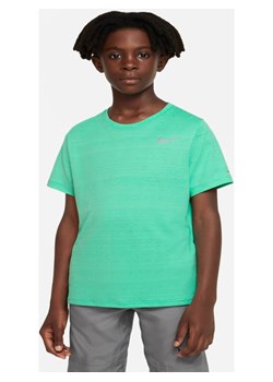 Koszulka treningowa dla dużych dzieci (chłopców) Nike Dri-FIT Miler - Zieleń ze sklepu Nike poland w kategorii T-shirty chłopięce - zdjęcie 144981446