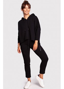 Bluza o luźnym kroju z kapturem w kolorze czarnym B239, Kolor czarny, Rozmiar 2XL/3XL, BE ze sklepu Primodo w kategorii Bluzy damskie - zdjęcie 144986399
