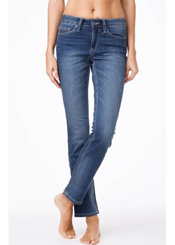 Jeansy klasyczne proste o średnim kroju 2091/49123, Kolor ciemny jeans, Rozmiar L, Conte ze sklepu Primodo w kategorii Jeansy damskie - zdjęcie 144986435