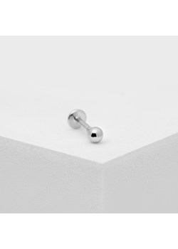 Kolczyk do piercingu srebrny typu labret z kuleczką ze sklepu ANIA KRUK w kategorii Kolczyki - zdjęcie 144986766