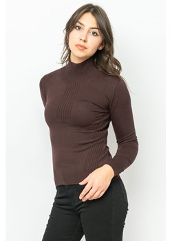 sweter damski trussardi 56m00520 brązowy ze sklepu Royal Shop w kategorii Swetry damskie - zdjęcie 145008988