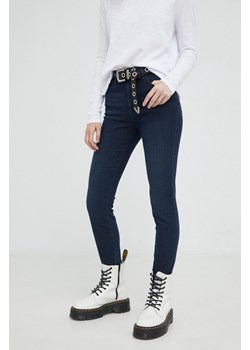 Wrangler jeansy High Rise Skinny Ink Spill damskie high waist ze sklepu ANSWEAR.com w kategorii Jeansy damskie - zdjęcie 145049845
