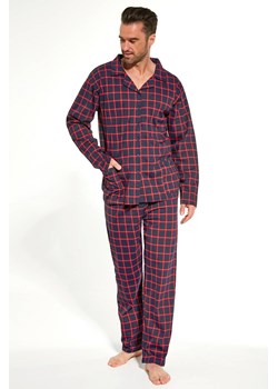 Piżama męska rozpinana Ralph Cornette granatowa 905/221 ze sklepu piubiu_pl w kategorii Piżamy męskie - zdjęcie 145054417