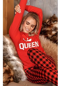 Piżama damska Queen PM.9748, Kolor czerwony, Rozmiar M, Doctor Nap ze sklepu Intymna w kategorii Piżamy damskie - zdjęcie 145085245