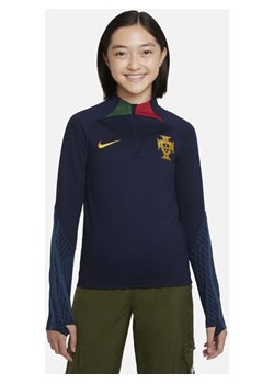 Treningowa koszulka piłkarska z dzianiny dla dużych dzieci Nike Dri-FIT Portugalia Strike - Niebieski ze sklepu Nike poland w kategorii Bluzki dziewczęce - zdjęcie 145129038
