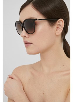 Michael Kors – Okulary ANAHEIM damskie kolor brązowy 0MK2137U ze sklepu ANSWEAR.com w kategorii Okulary przeciwsłoneczne damskie - zdjęcie 145173229