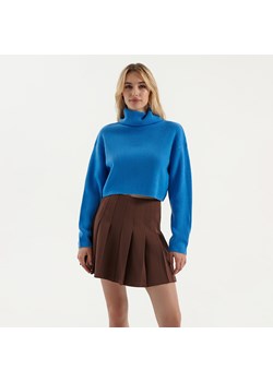 Sweter z golfem o krótszym kroju niebieski - Niebieski ze sklepu House w kategorii Swetry damskie - zdjęcie 145177627