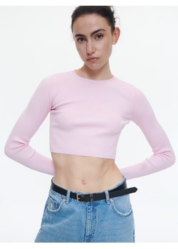 Reserved - Crop top z wiskozą - Różowy ze sklepu Reserved w kategorii Bluzki damskie - zdjęcie 145189119