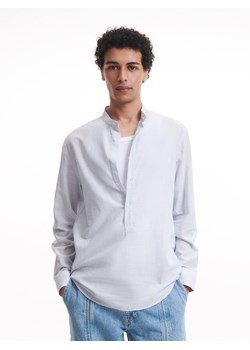 Reserved - Bawełniana koszula w paski - Niebieski ze sklepu Reserved w kategorii Koszule męskie - zdjęcie 145193298