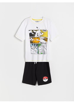 Reserved - Dwuczęściowa piżama Pokémon - biały ze sklepu Reserved w kategorii Piżamy dziecięce - zdjęcie 145200686