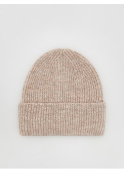 Reserved - Dzianinowa czapka beanie - Beżowy ze sklepu Reserved w kategorii Czapki zimowe damskie - zdjęcie 145210108