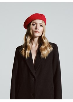 Reserved - Wełniany beret - Czerwony ze sklepu Reserved w kategorii Berety damskie - zdjęcie 145210205
