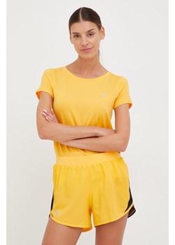 Under Armour t-shirt damski kolor pomarańczowy ze sklepu ANSWEAR.com w kategorii Bluzki damskie - zdjęcie 145242165