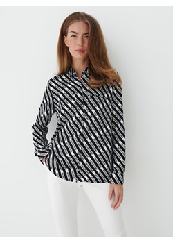 Mohito - Koszula z wiskozy z napisami - Czarny ze sklepu Mohito w kategorii Koszule damskie - zdjęcie 145262049
