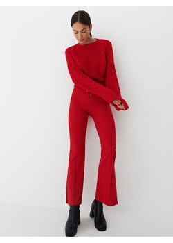 Mohito - Spodnie flare - Czerwony ze sklepu Mohito w kategorii Spodnie damskie - zdjęcie 145263499