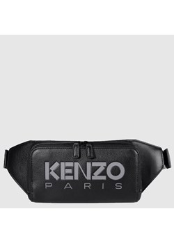 KENZO PARIS - Czarna nerka ze skóry z logo ze sklepu outfit.pl w kategorii Nerki - zdjęcie 145304448