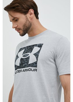 Under Armour t-shirt męski kolor szary 1361673 ze sklepu ANSWEAR.com w kategorii T-shirty męskie - zdjęcie 145311665