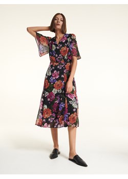 Reserved - Sukienka z kwiatowym wzorem - Czarny ze sklepu Reserved w kategorii Sukienki - zdjęcie 145393619