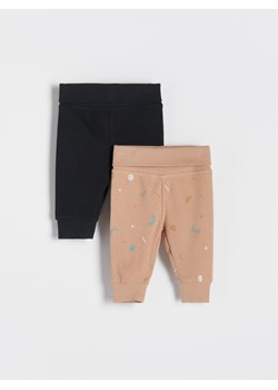 Reserved - Dresowe spodnie 2 pack - Brązowy ze sklepu Reserved w kategorii Odzież dla niemowląt - zdjęcie 145399868
