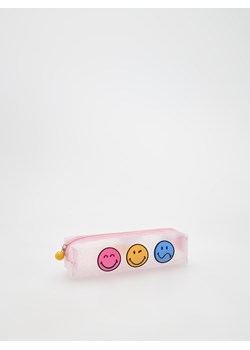 Reserved - Transparetny piórnik SmileyWorld® - srebrny ze sklepu Reserved w kategorii Piórniki - zdjęcie 145400035