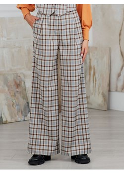 Spodnie typu palazzo w kratę Azuri ze sklepu Eye For Fashion w kategorii Spodnie damskie - zdjęcie 145407779