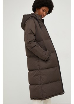 Answear Lab kurtka damska kolor brązowy zimowy ze sklepu ANSWEAR.com w kategorii Płaszcze damskie - zdjęcie 145410176