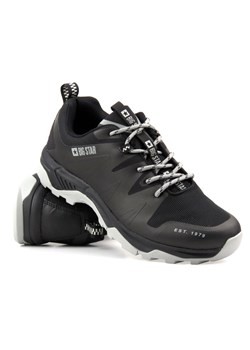 Sneakersy, trekkingi męskie z technologią Memory Foam - BIG STAR KK174087, czarne ze sklepu ulubioneobuwie w kategorii Buty trekkingowe męskie - zdjęcie 145417266