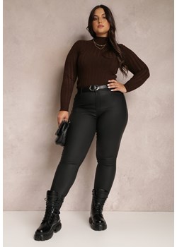 Czarne Spodnie Skinny Push Up Zilli ze sklepu Renee odzież w kategorii Spodnie damskie - zdjęcie 145441728