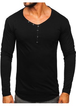 Czarny longsleeve męski Bolf 5059A ze sklepu Denley w kategorii T-shirty męskie - zdjęcie 145753879