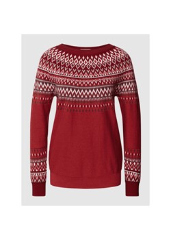 Sweter z dzianiny we wzory na całej powierzchni ze sklepu Peek&Cloppenburg  w kategorii Swetry damskie - zdjęcie 145760358