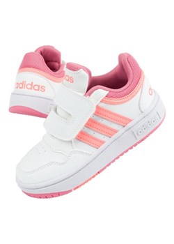 Buty sportowe adidas Hoops 3.0 Jr GW0440 białe ze sklepu ButyModne.pl w kategorii Buty sportowe dziecięce - zdjęcie 145883879
