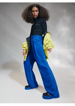 Sinsay - Spodnie loose high waist - Niebieski ze sklepu Sinsay w kategorii Spodnie damskie - zdjęcie 145996666