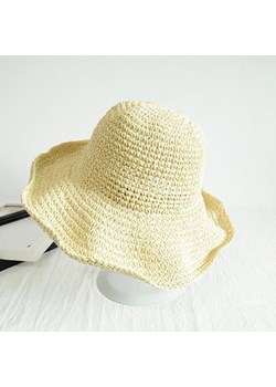 Prosty kapelusz plażowy - Brązowy ze sklepu Valetta.pl w kategorii Kapelusze damskie - zdjęcie 146019207
