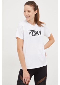 Dkny t-shirt damski kolor biały DP2T5894 ze sklepu ANSWEAR.com w kategorii Bluzki damskie - zdjęcie 146027856