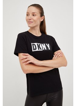 Dkny t-shirt damski kolor czarny DP2T5894 ze sklepu ANSWEAR.com w kategorii Bluzki damskie - zdjęcie 146027869